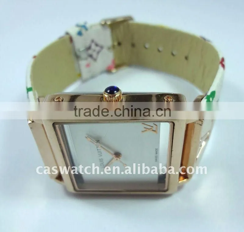 rose-gold women's brand watch