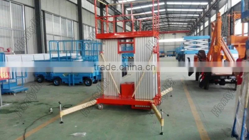 Mobile electric aluminum aerial lifting work platform
