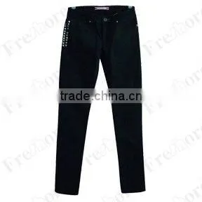 Lady's Denim Jeans JS10938#--Black