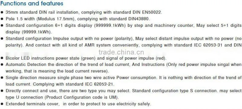 Hot Selling for Single Phase Energy Meter