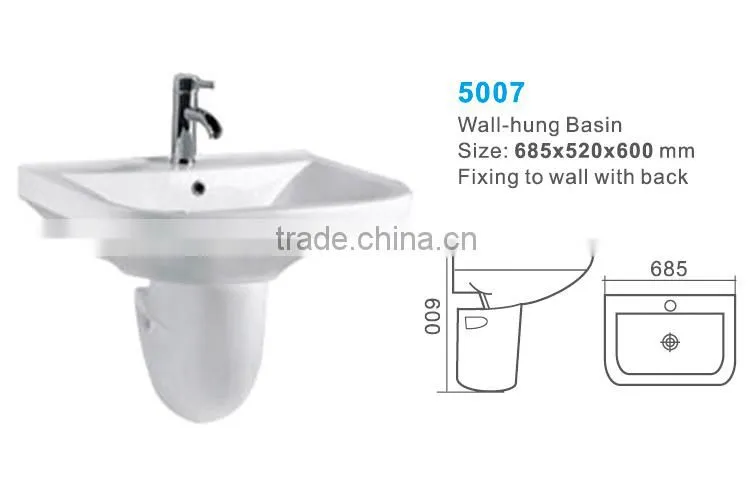 quality ceramic bathroom wall hung basin wholesale