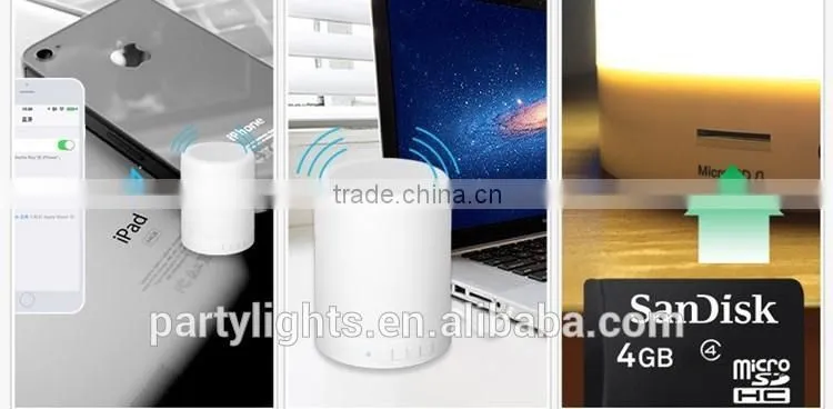 Portable Rechargable Touch Sensitive Smart Led Quran Speaker With Lamp