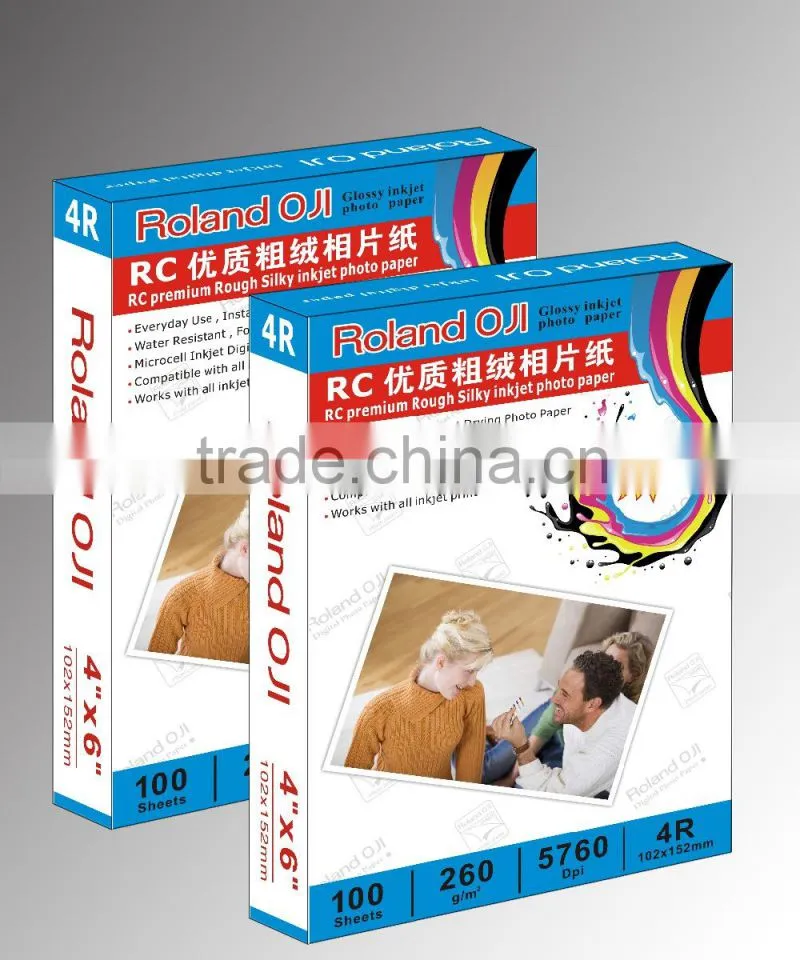 direct supply from china 260g Roland Oji 4R RC pearl photo paper
