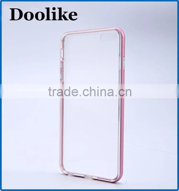 For iPhone 6S / iPhone 6S Plus fashion 2 in 1 360 degree Full protective crystal tpu case