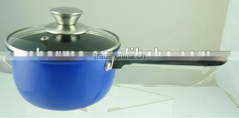Charms induction cooking pot fabrication&stainless steel durm shape milk pot with glass lid&Stainless steel cookware