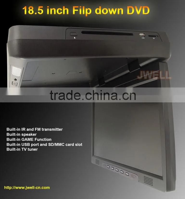 low price roof flip down tv monitor with game function