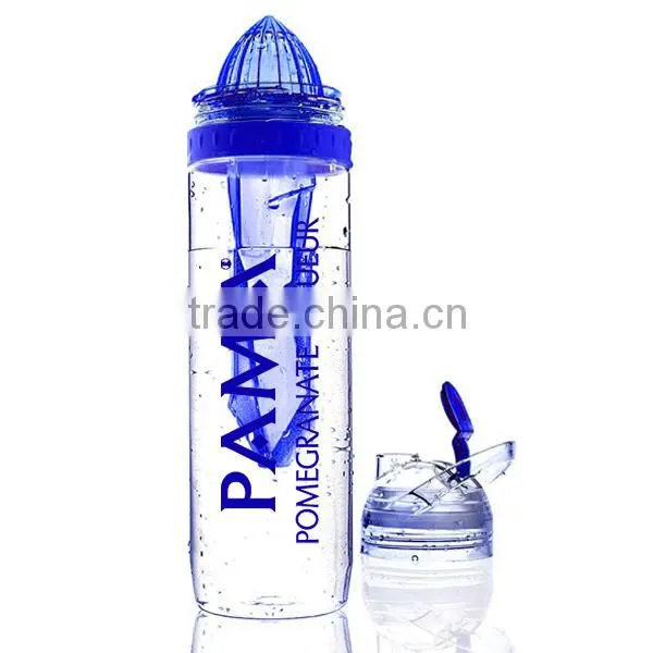 2015 upgraded FDA certified 680ml/22oz TRITAN water bottle with ice stick