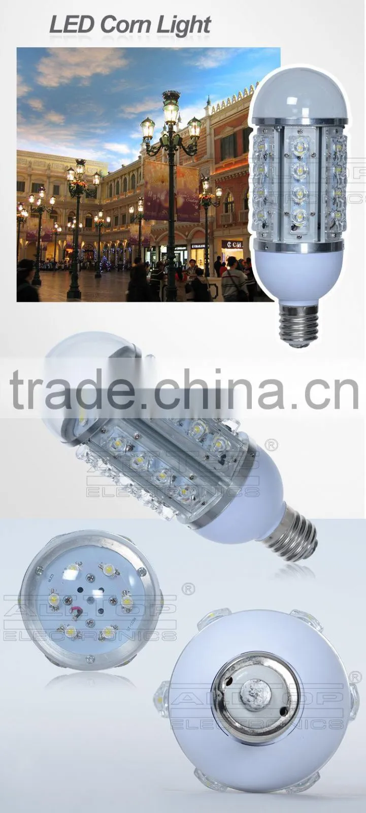 High brightness brigelux chip 28w e40 cob led street light
