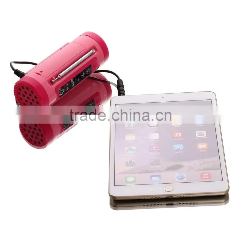 New outdoor speaker Bluetooth speaker with power bank 4000mah with FM radio, flashlight, support TF card