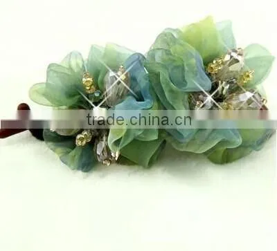 New Fashion Lace banana clip Delicate Flower Hair hair accessories