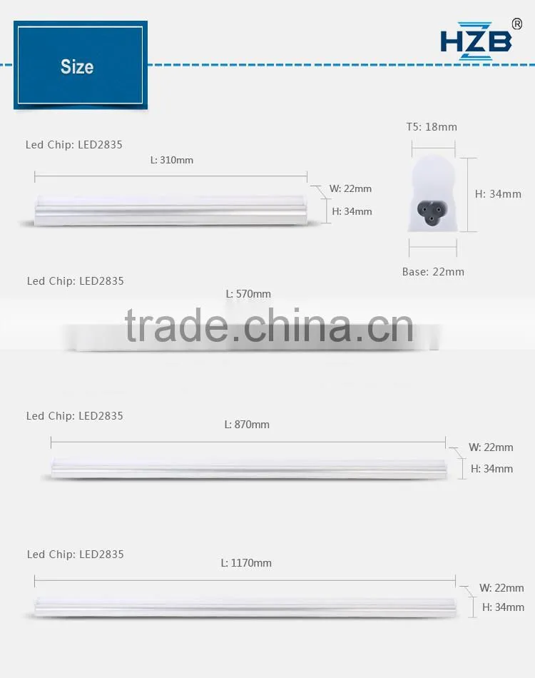 16w/18w chinese sale led zoo tube waterprooof light