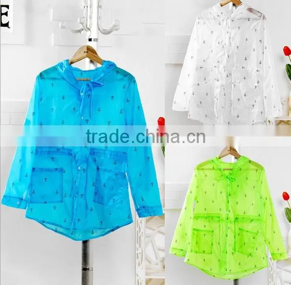 2015 Summer long sleeve hooded sun protection clothing fashion nylon clothing