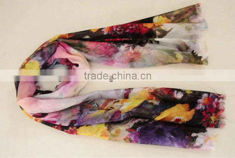 wool handmade scarf 2014 newest design 100% wool handmade scarf