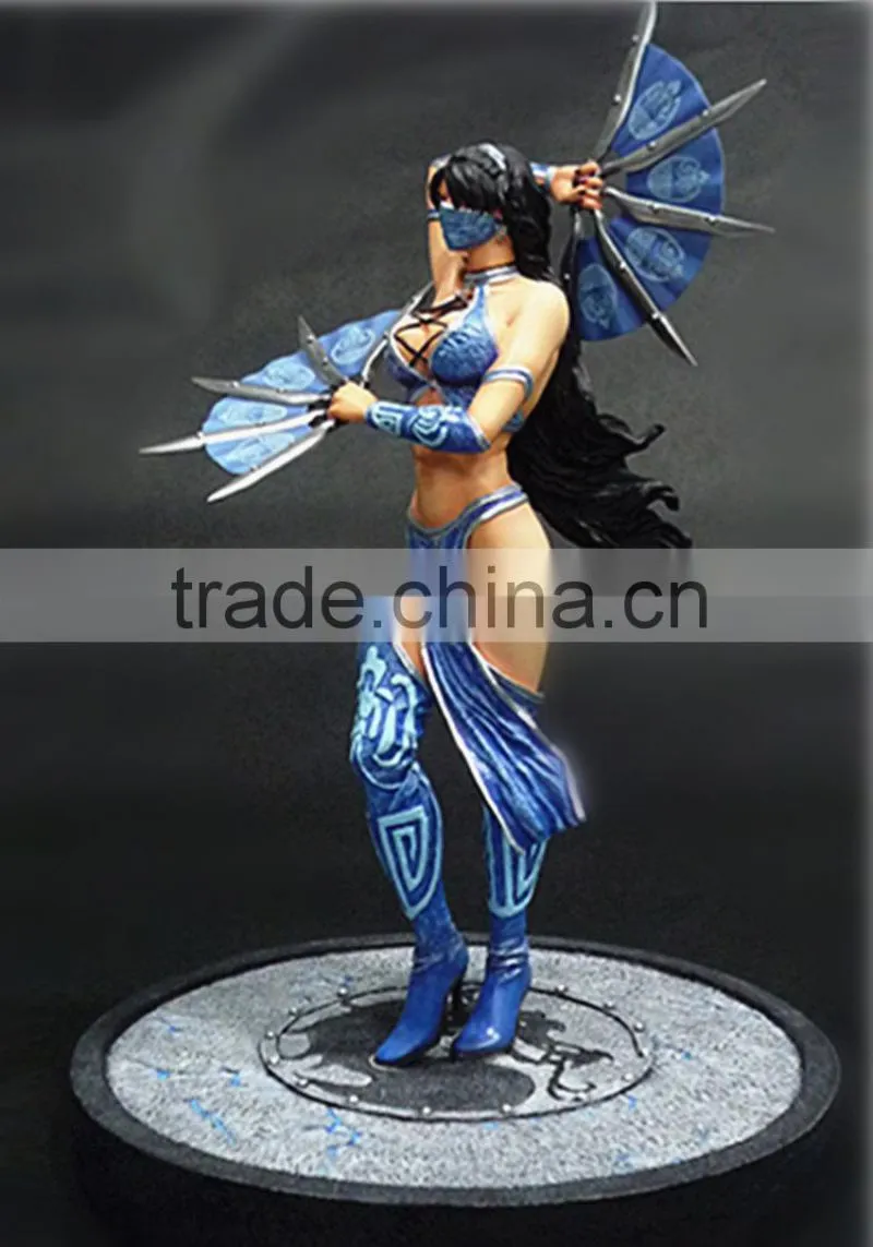 Mortal Kombat movie/cartoon comic character Kitana resin figurine/ statue