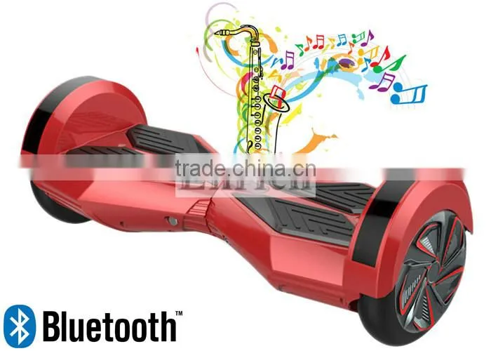 self balancing electric scooter with led light and buetooth speaker