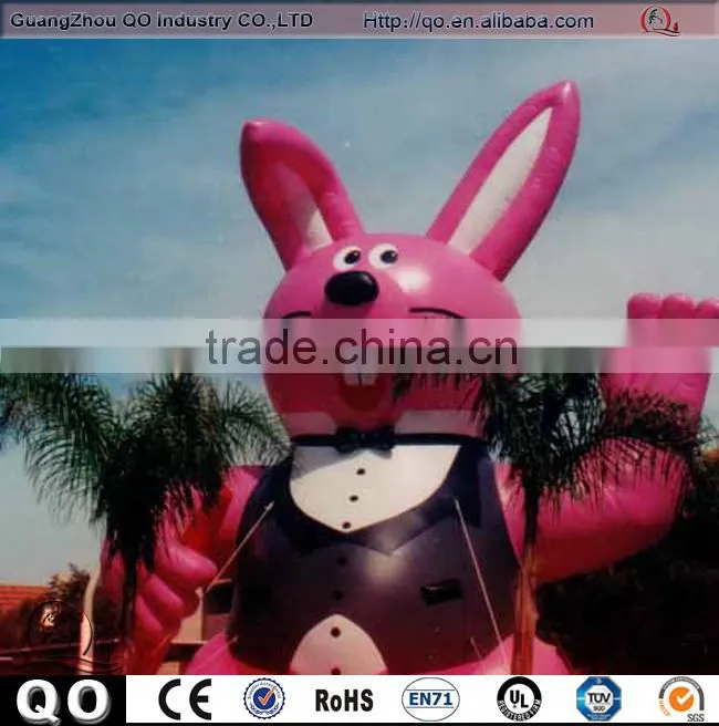 Good quality large cute rabbit inflatable cartoon model for sale
