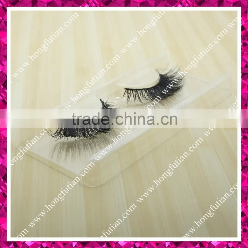 2016 Fashionable 100% real 3D Mink eyelashes ; custom eyelash packaging