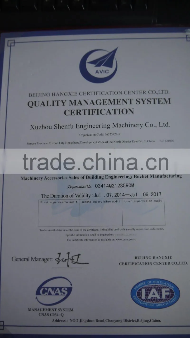 good quality can be customised mini excavator standard bucket 300mm