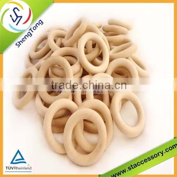 wholesale new product wooden teething ring unfinished wooden ring