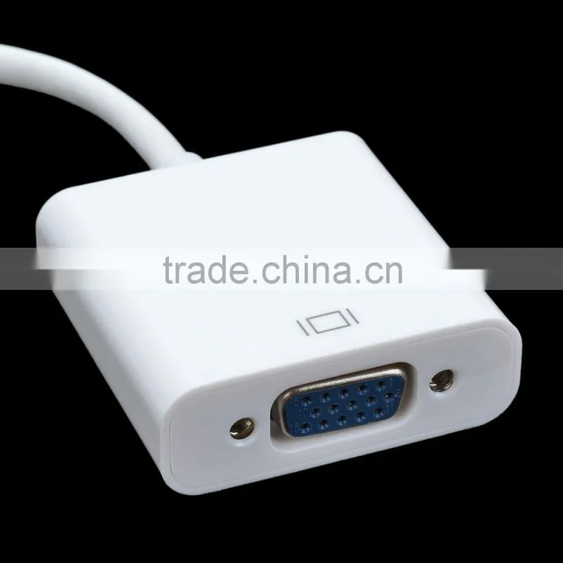 High quality Micro HDMI Male to VGA Female Cable + Bisected Audio Cable Set - White