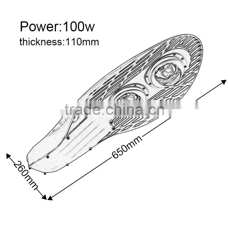 high power 100w led street light led with high quality and competitive price