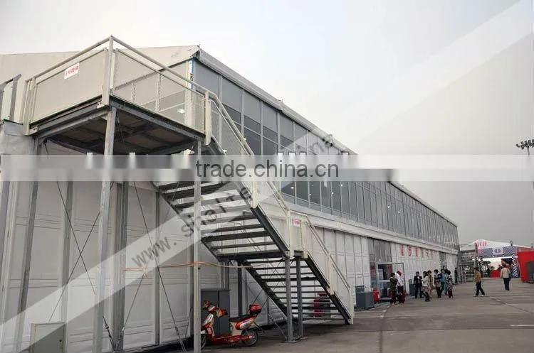 double deck event tent for public food party