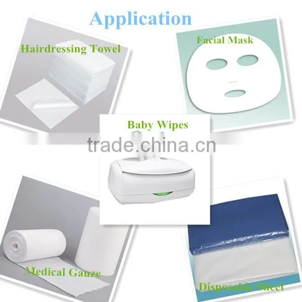 absorbent lint free nonwoven cleaning roll for wet tissue