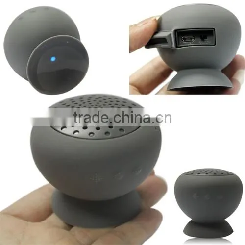 Cell phone and Tablet Hanging accessory Waterproof Suction Bluetooth Speaker
