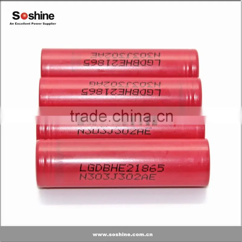 high quality LG HE2 18650 2500mah battery, perfect for electronic cigarettes