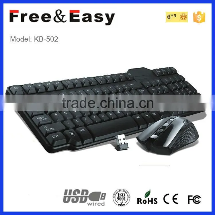 2.4G Wireless keyboard&mouse for PC