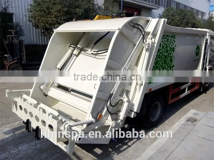 export to Sorth America 140HP garbage compactor truck dongfeng