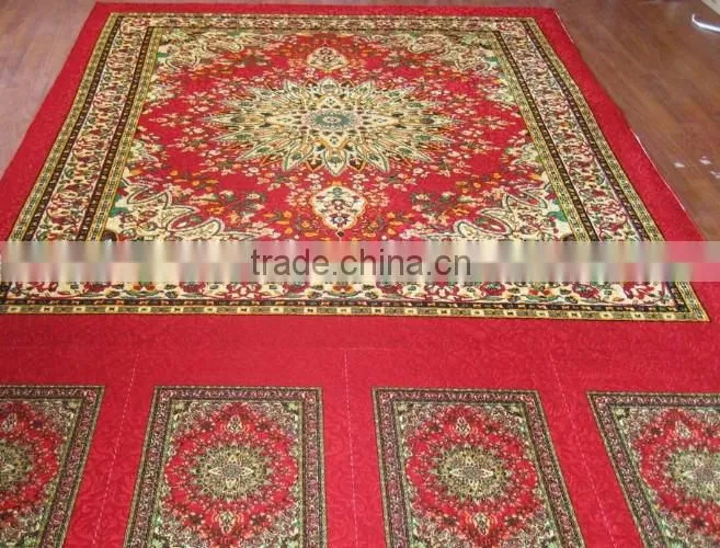 Emboss polyester velvet bedsheet with pillow cover