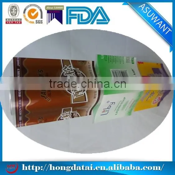 Custom plastic pvc sleeve shrink label