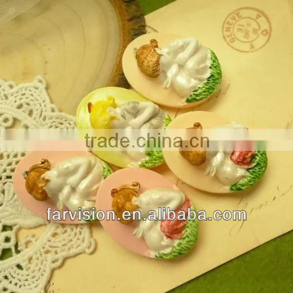 Hot sale flat back resin cameo, resin cameo for wedding decoration