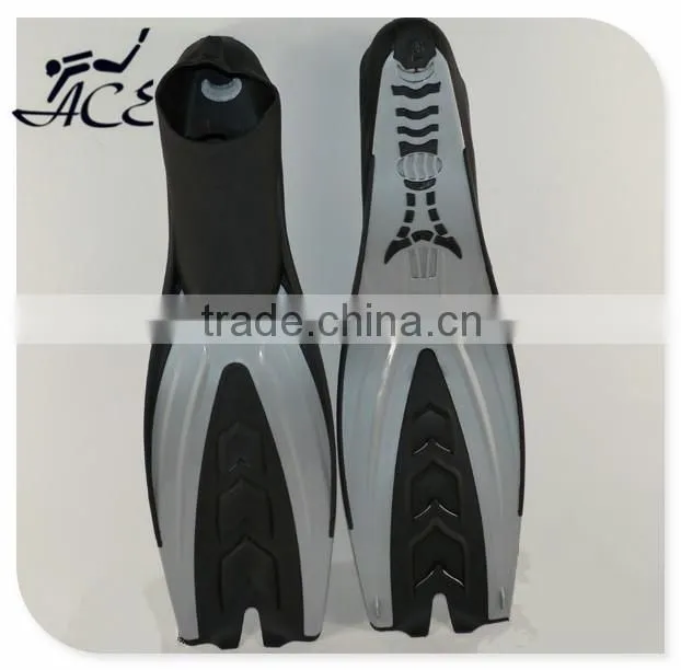 2015 hot sale cool diving fin swimming set for adult free diving fin F05
