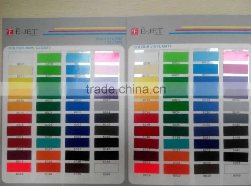Color sticker matte vinyl 122cm Guangzhou supplier