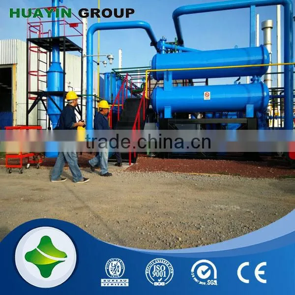 No smoke and bad smell pollution waste tire machine with capacity of 10 tons/day