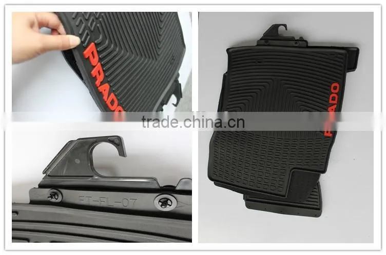 Wholesale Customized Full Set Type Rubber PVC Auto Car Floor Mats For TOYOTA PRADO