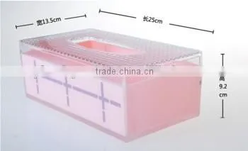 plastic napkin box for bathaccessory set ,wholesale napkin box