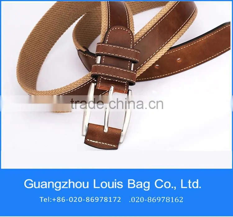 Custom belt cowhide leather belt canvas belt