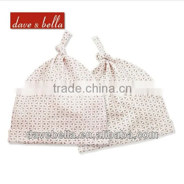 DB99 dave bella spring autumn 100% cotton sunhat babi caps baby hat