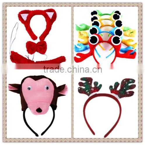 Wholesale cheap price baby party headband christmas reindeer headband