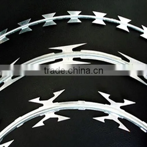 High quality low price outdoor using concertina razor barbed wire security fence