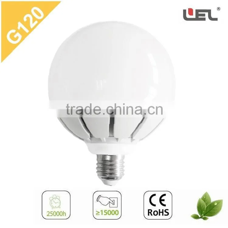 LED lamp decorative bulb wholsale cheap price Glbal LED G120 bulb led motion light 20W E27 LED bulb housing the led lights