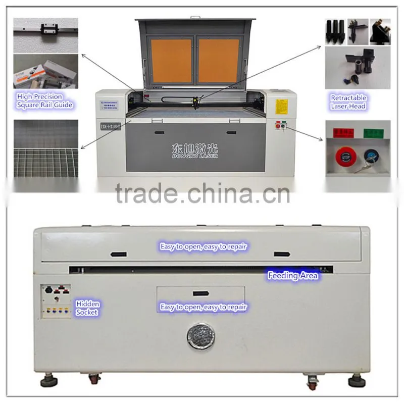 High efficiency fda approved laser cutting machine 1390