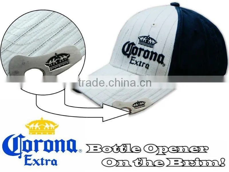 100% cotton beer bottle opener cap with embroidery
