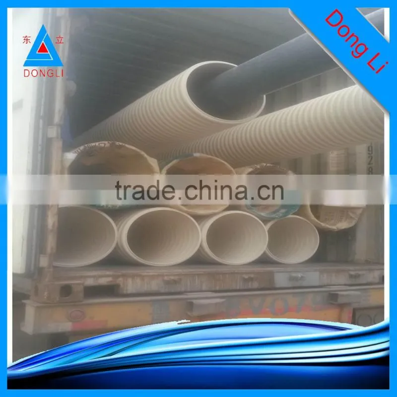 Bestselling PVC-U double wall corrugated pipe