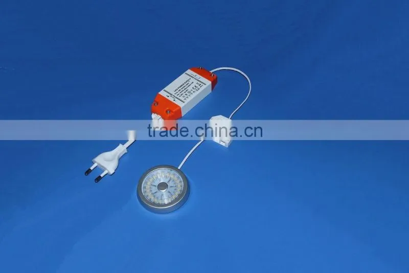 LED cabinet lighting connectors with DC Jack 2.1*5.5mm female plug in 22AWG black cable