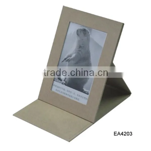 Desk and shelf display paper photo frame, photo paper frame