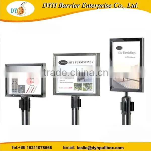 Fine quality superior steel sign top for queue pole